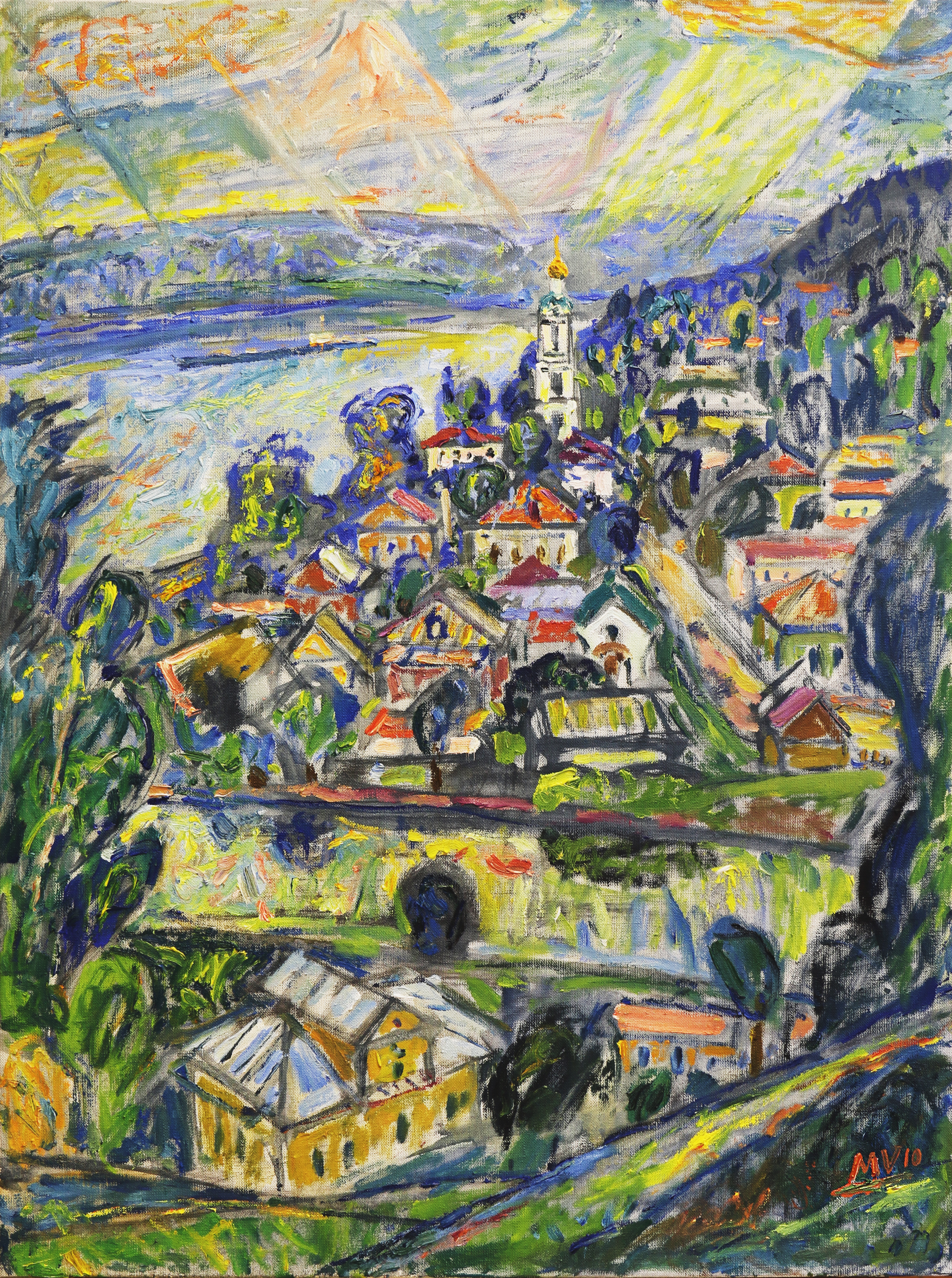 Маяковский В. П. Плёс. Ветрено. 2010. Холст, масло. 79,5х59,5